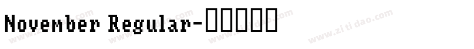 November Regular字体转换